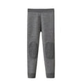 thumbnail image 1 of IFNWSV Leggings for Girls Solid Soft Blend Thermal Knee Pad Stretchy High Waist Pants for Winter Everyday Gray 10-11 Years, 1 of 4