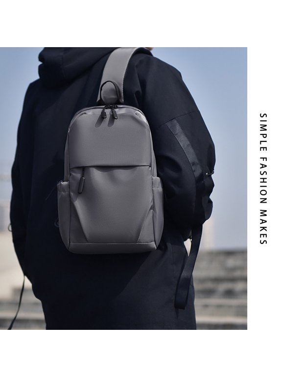 Lightweight One Strap Shoulder Chest Bag, Small Waterproof Sling Backpack for Travel Hiking Walking Biking Cycling