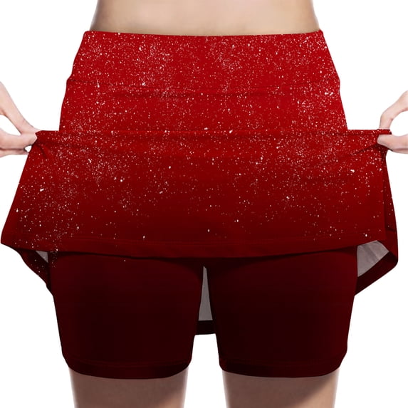 IFNWSV Little Girl Skirts Knee Length High Waist Printed Pattern Athletic Fabric Skirt 12 Years