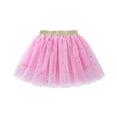 thumbnail image 1 of IFNWSV Little Girls Skirt Knee Length Elastic Waist Solid Color Cotton Blend Skirt 5-6 Years, 1 of 7