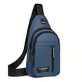 thumbnail image 1 of IFNWSV Men's Small Sling Bag Zipper Multi-purpose Crossbody Bags Travel Outdoor Sports Bag with Earphone Hole, 1 of 5