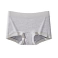 thumbnail image 1 of IFNWSV Mid Rise Seamless Underwear Breathable High Stretch Lift Butt Bikini Panties for Women Comfort Fit Gray M, 1 of 5