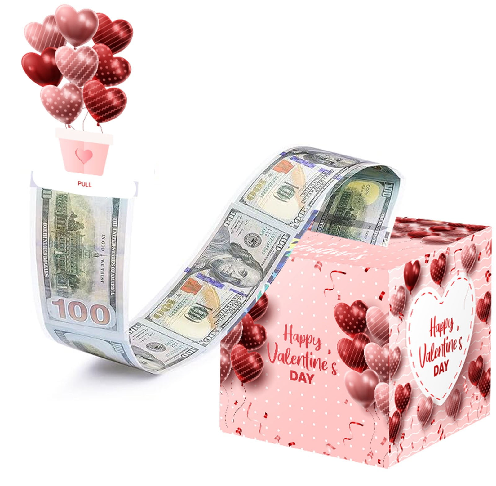 Money In Box IFNWSV Money Box for Cash Gift Pull, Surprise Money Gift Boxes for Kids ...
