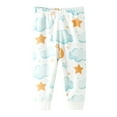 thumbnail image 1 of IFNWSV Pants for Girls Solid Loose Fit Elastic Waist Drawstring Wide Leg Trousers with Pockets Multicolor 2-3 Years, 1 of 3