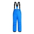 thumbnail image 1 of IFNWSV Pants for Girls Waterproof Thickened Ski Snow Pants with Zipper Pockets and Elastic Waistband for Winter Blue 4-5 Years, 1 of 6