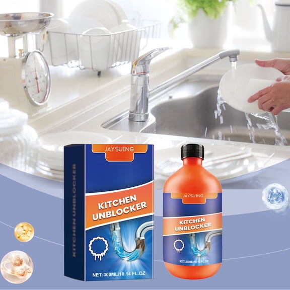 IFNWSV Pipe Unclogger Kitchen Cleaner Powerful Polish Sink Sewer Cleaner Kitchen toilet Pipe Cleaning tool,300ml