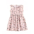 thumbnail image 1 of IFNWSV Pretty Dresses for Girls Sleeveless Round Neck Print Pattern Cotton Blend Dress Knee Length for 2-10 Years, 1 of 3