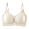 thumbnail image 1 of IFNWSV Push Up Bras for Women Adjustable Breathable Thin Lightweight Lifting No Underwire Daily Bra Beige 38BC, 1 of 2