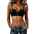 thumbnail image 1 of IFNWSV Push Up Bras for Women Small Bust Wireless Thick Padded Lift Up Breathable Full Coverage Daily Comfort Black M, 1 of 5