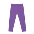 thumbnail image 1 of IFNWSV School Uniform for Girls Solid Stretchy Pull On Opaque Leggings Soft Comfortable for Active School Day Purple 9-10 Years, 1 of 4