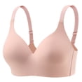 thumbnail image 1 of IFNWSV Seamless Wire Free Bra for Women Invisible Comfort Underwear T Shirt Bra Smoothing Light Support Everyday Full Coverage Bra, 1 of 6
