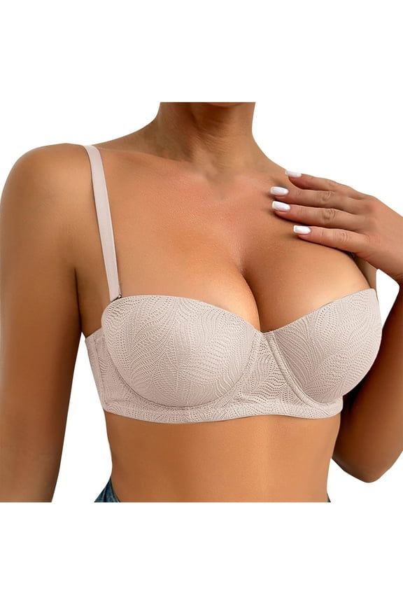 Seamless Wireless Bra for Women Invisible Comfort Everyday Bras Adjustable Lace Underwire Free T Shirt Bras for Lounge Work Full Coverage Smoothing