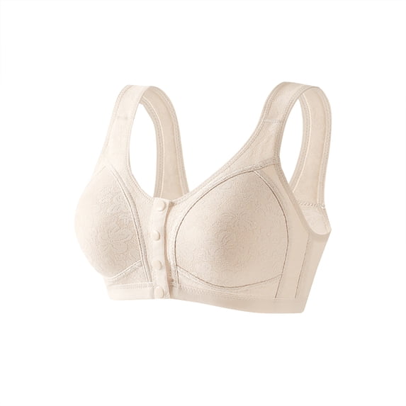 IFNWSV Underwire Plus Size Bra for Women Front Closure Comfort Full Coverage Support Everyday Bra