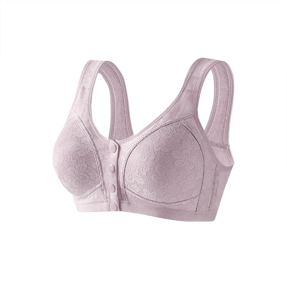 IFNWSV Underwire Plus Size Bra for Women Front Closure Comfort Full Coverage Support Everyday Bra