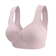 thumbnail image 1 of IFNWSV Wireless Everyday Bra Plus Size Front Hook Full Coverage Comfort for Senior Women, 1 of 2
