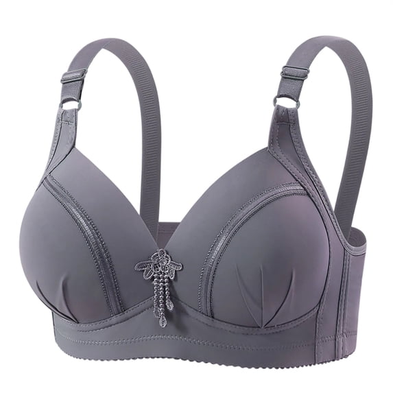 IFNWSV Wireless Push Up Bra for Women, Breathable Seamless Everyday Comfort Bra, Solid Color Lightly Padded Full Coverage T-Shirt Bra