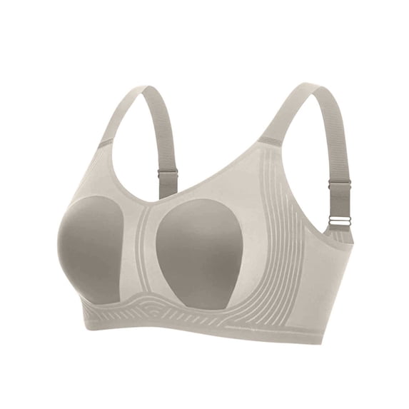 IFNWSV Women's One-Shoulder Bra with Removable Pads, Solid Color Seamless Wireless Everyday Bra
