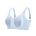 thumbnail image 1 of IFNWSV Women's One-Shoulder Bra with Removable Pads, Solid Color Seamless Wireless Everyday Bra, 1 of 8