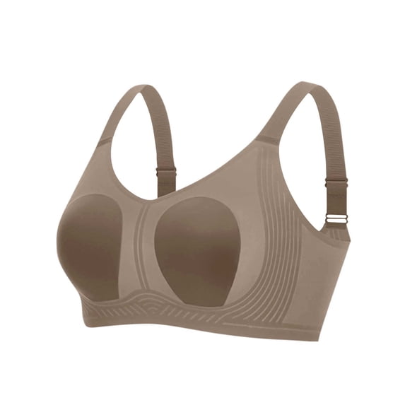 IFNWSV Women's One-Shoulder Bra with Removable Pads, Solid Color Seamless Wireless Everyday Bra