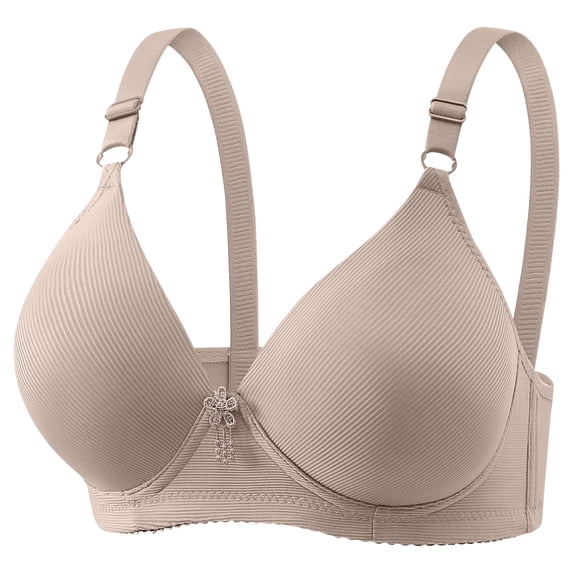 IFNWSV Women's Solid Color Underwire Push Up Bra, Thin Breathable Everyday Bra with Comfort Fit