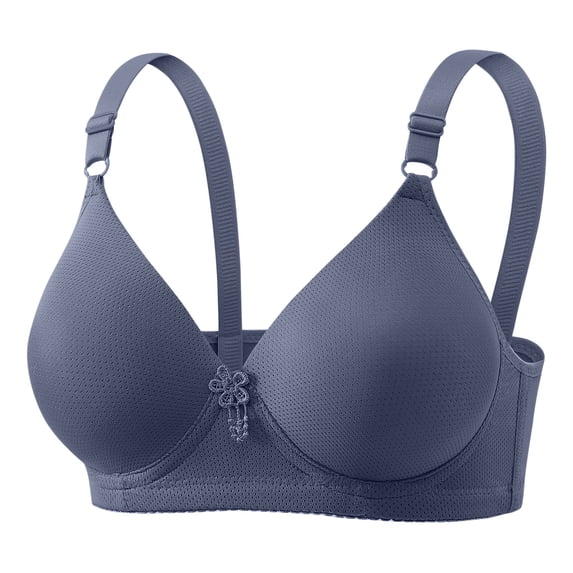 IFNWSV Women's Solid Color Underwire Push Up Bra, Thin Breathable Everyday Bra with Comfort Fit