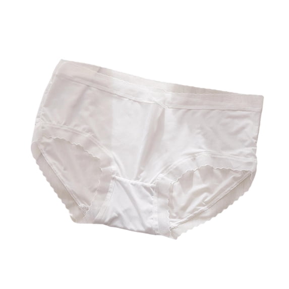 IFNWSV Womens Cotton Briefs Underwear Breathable Soft Solid Color Bikini Panties for Women Daily Fit White XL