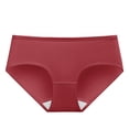 thumbnail image 1 of IFNWSV Womens Cotton Underwear Plus Size Mid Rise Breathable Soft Bikini Panties for Women Daily Comfort Red XL, 1 of 4