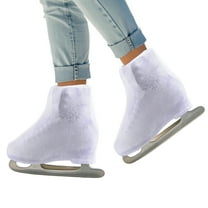 IFOYO Ice Skate Boot Covers,Skate Accessories for Figure Skating Boot,Skate Boot Covers for Roller or Ice Skate Boots,Skating Shoe Protective Cover for Kids Adults(White L)
