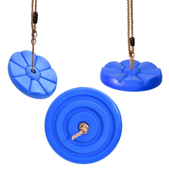 IFOYO Tree Swing Disc, Rope Swing, Round Kids Swing Seat, Strong Disc Swing for Outdoor, 120lbs/54kg for 3-10 Years Kids, Blue