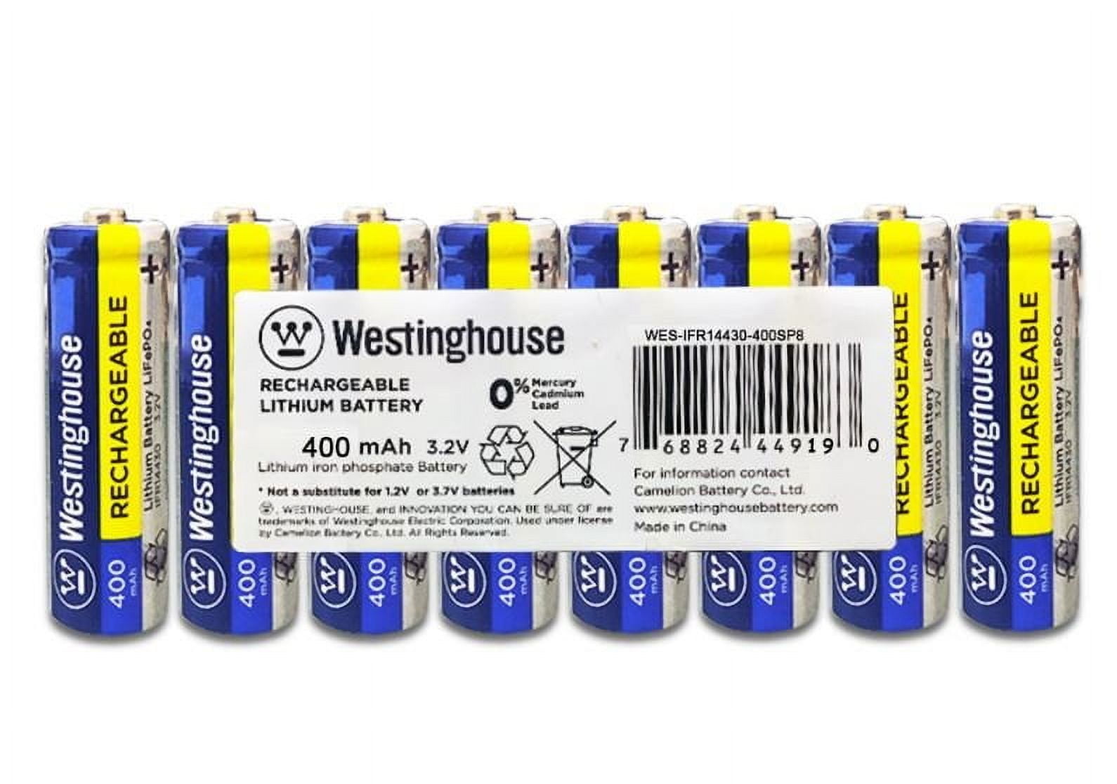 IFR14430 Batteries 8 pack 3.2v 400mah