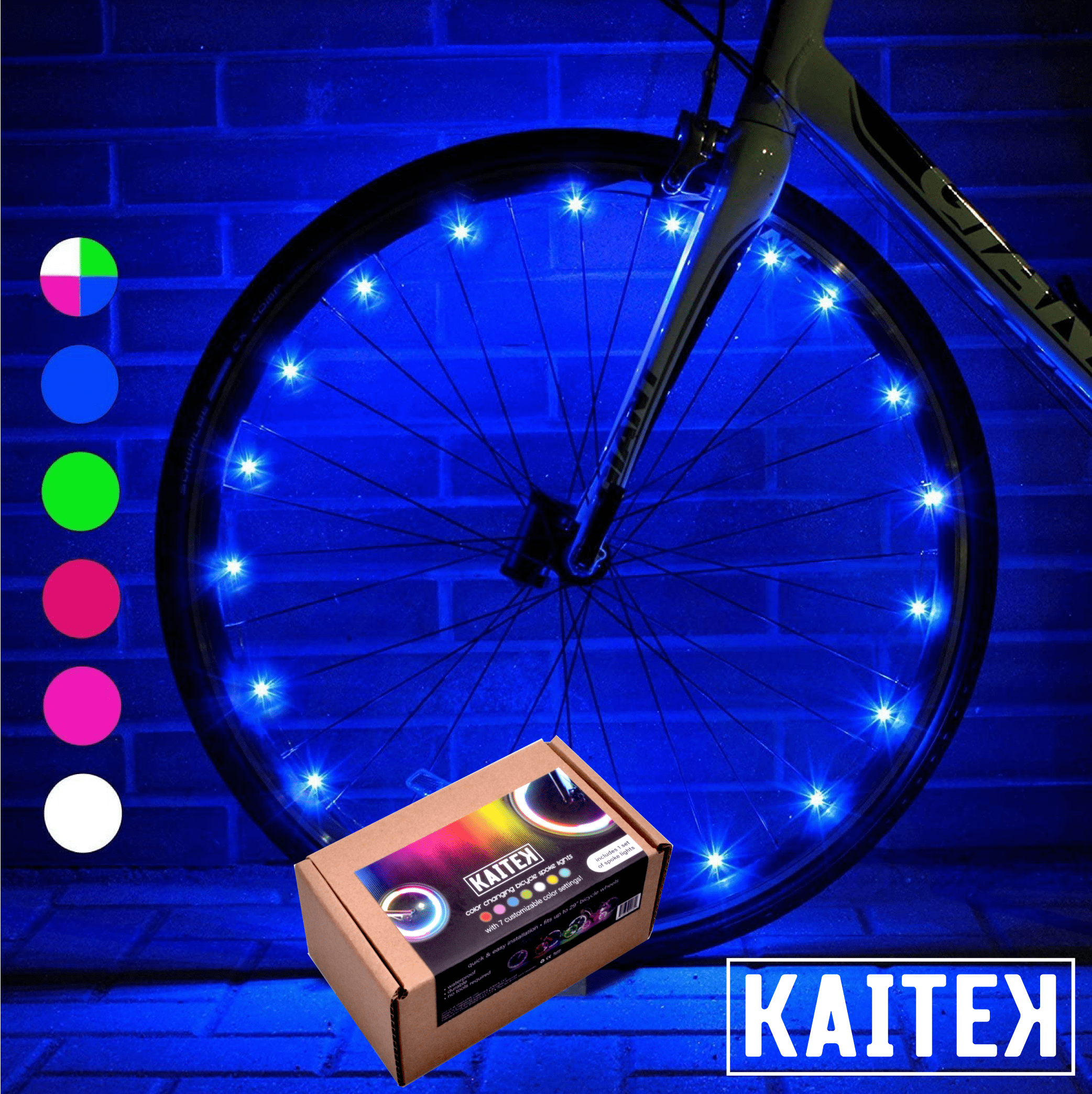 IFRENCHIE LED Bicycle Spoke Wheel Bright Night Riding Accessory