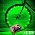 thumbnail image 1 of IFRENCHIE LED Bicycle Wheel Spoke Light for 1 Wheel, Green, 1 of 8