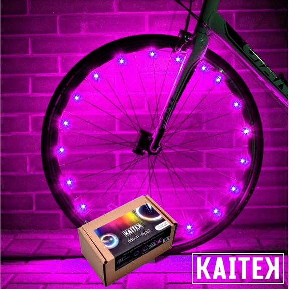 IFRENCHIE LED Bicycle Wheel Spoke Light for 1 Wheel, Pink