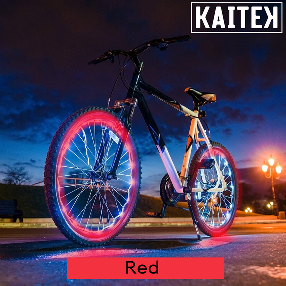 IFRENCHIE LED Bicycle Wheel Spoke Light for 2 Wheel, Red