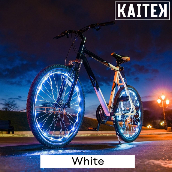 IFRENCHIE LED Bicycle Wheel Spoke Light for 1 Wheel - White