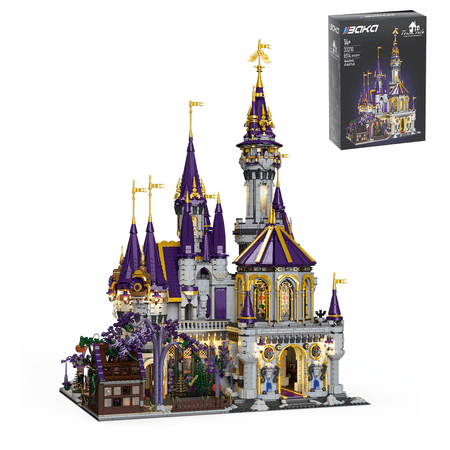 IFREXBK Magic Dream Castle Architecture Building Blocks Kit - A Spooktacular and Jolly Gift for Adults and Children MOC Town House Modular Set with 8514 Pieces, Halloween Gift