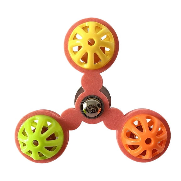 IFRINID Bird Cage Spinner Toy with Bells, Interactive Parrot Activity Wheel for Cockatiels, Budgies and Small Birds