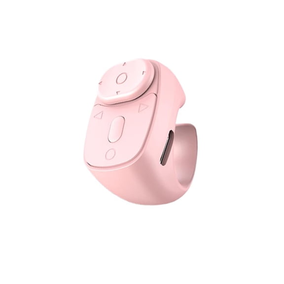 IFRINID Bluetooth Ring Remote Control, Mini Wireless Controller with Joystick and Buttons for Videos Reading and Photos