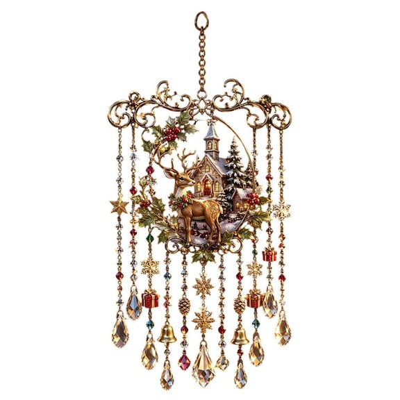 IFRINID Christmas Acrylic Window Hanging Decor, 8.66-Inch Holiday Ornament, Select Your Design for Window, Door and Home Decor