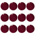 thumbnail image 1 of IFRINID Christmas Ball Ornaments, 12-Pack 2.36 Inch Plush Velvet-Style Hanging Balls for Christmas Tree, Wreath and Holiday Home Decor, 1 of 6