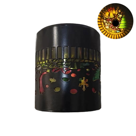 IFRINID Christmas Solar Wall Light, Outdoor Iron Projection Lamp with Holiday Pattern, 600mAh Battery for Garden, Patio and Porch Decor