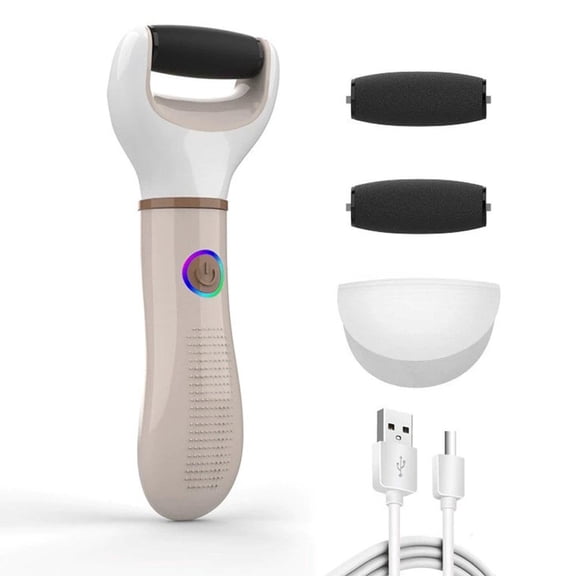 IFRINID Electric Foot Callus Remover with 2 Replacement Roller Heads, USB Rechargeable Pedicure Tool
