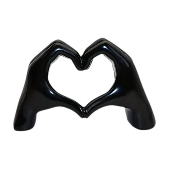 IFRINID Finger Heart Gesture Decoration, Resin Hand Sign Figurine with ...