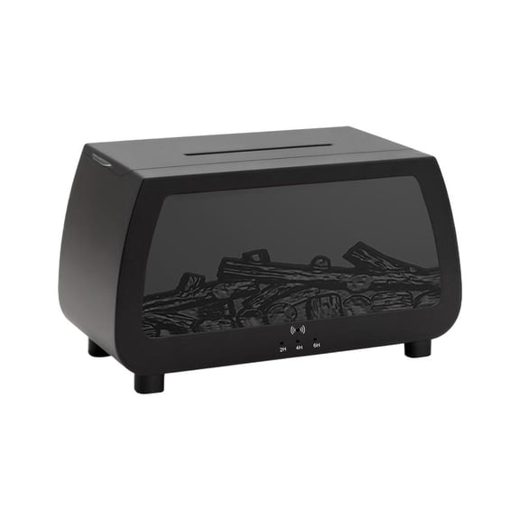 IFRINID Fireplace Flame Humidifier, Ultrasonic Aroma Diffuser with Simulated Flame Effect, Quiet Mist, Colorful Lights and 2–8 Hour Timer
