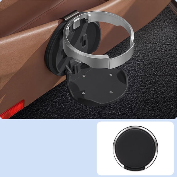IFRINID Foldable Car Door Cup Holder, Clip-On Beverage Holder for Bottles and Cans, Universal Vehicle Interior Organizer, 1 Pack