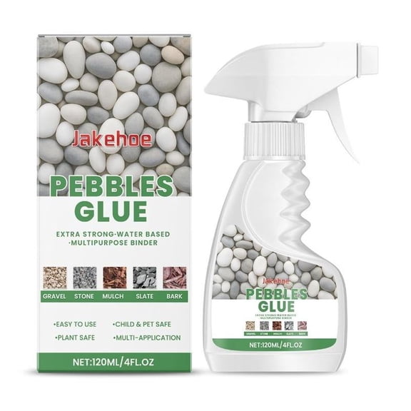 IFRINID Garden Stone Sealer Spray, Water-Based Weather-Resistant Adhesive for Pebbles, Concrete, Wood, Asphalt-Outdoor Landscape