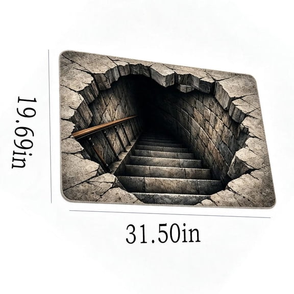IFRINID Halloween 3D Floor Mat, Diatomaceous Earth Bathroom Rug with Skull Pattern for Bathroom, Entryway and Home Decor