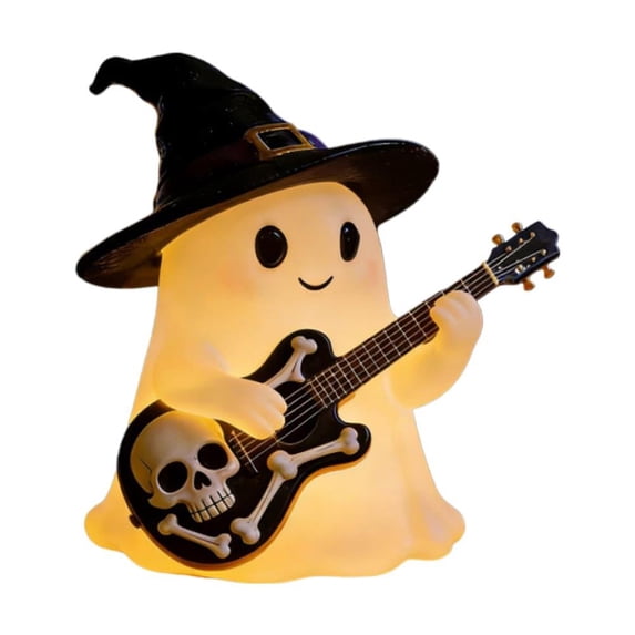 IFRINID Halloween Ghost LED Table Lamp, Cute Ghost Night Light for Bedroom, Desk, Reading, Party and Seasonal Home Decorations