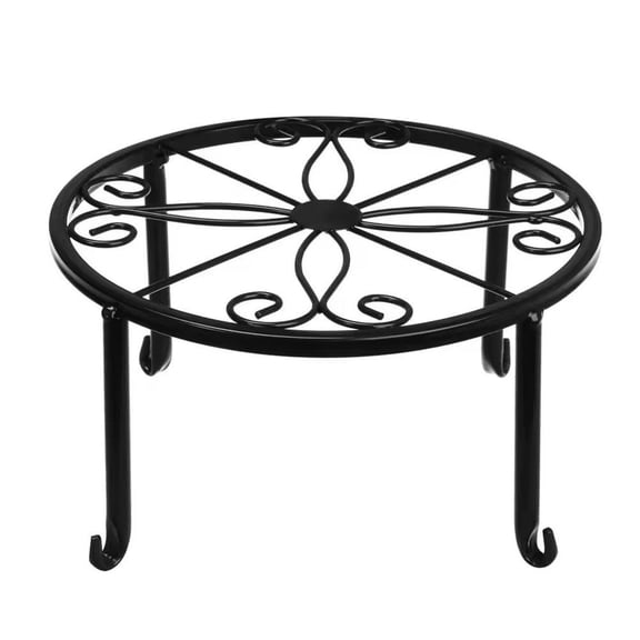 IFRINID Metal Plant Stand, Heavy Duty Indoor Outdoor Flower Pot Riser for Patio Balcony Garden Planters, Black White Bronze