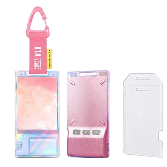 IFRINID Digital Display Card, 2.8 inch Rechargeable Smart Display with Bluetooth, NFC and RGB Lighting